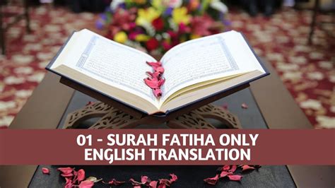 English Translation Only Of Surah Fatiha Holy Quran Full Hd Quran English