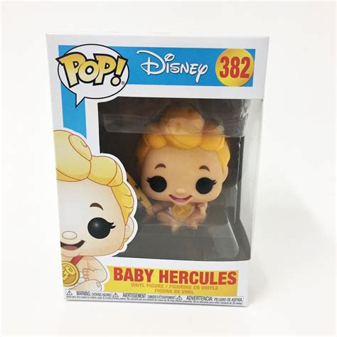 A Pop Vinyl Figure In A Box With An Image Of A Baby Hercules On It