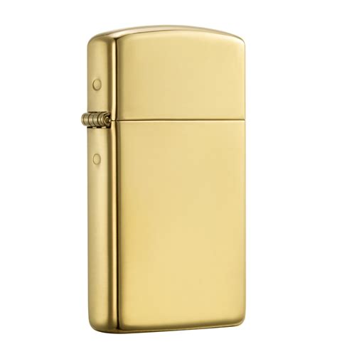 Slim High Polish Brass Zippo Singapore