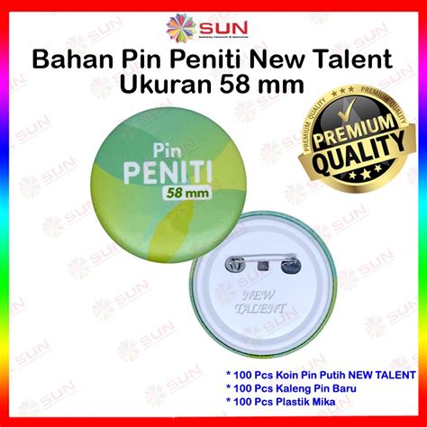 Jual Bahan Pin Peniti Mm Talent Putih Isi Set Shopee Indonesia