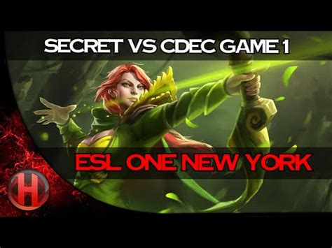 ESL One NEW YORK 2015 EPIC Fights By Team Secret Vs CDEC Game 1 YouTube