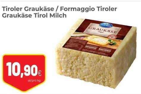 Tiroler Graukäseformaggio Tiroler Graukäse Tirol Milch Offerta Di Coop