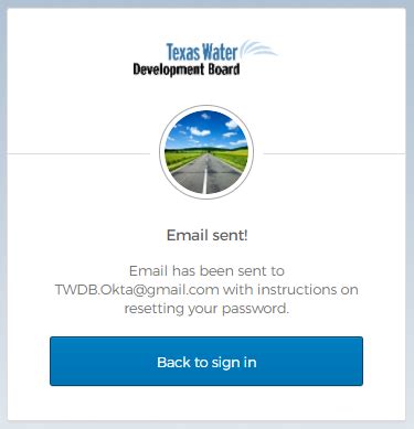 Reset Your Okta Password | Texas Water Development Board