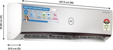 Godrej 1 5 Ton 5 Star Split Inverter AC GIC 18MTC5 WSA Specification