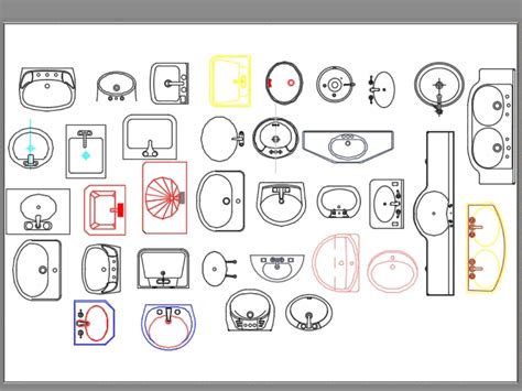 Lavamanos para baño en AutoCAD Descargar CAD gratis 91 59 KB