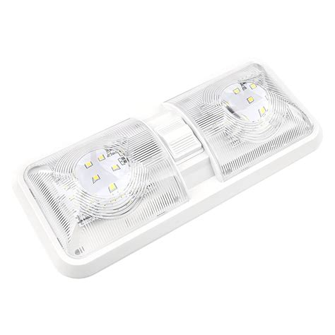 New Rv Led V Ceiling Fixture Double Dome Light For Camper Trailer