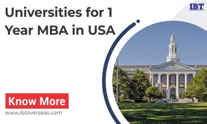 Best Universities Offering One Year Mba Programs In Usa