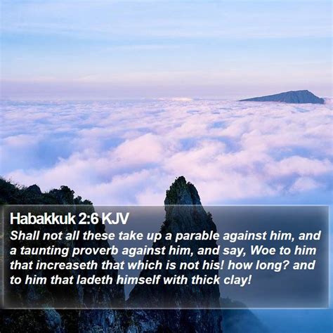 Habakkuk 2 6 KJV Shall Not All These Take Up A Parable Against