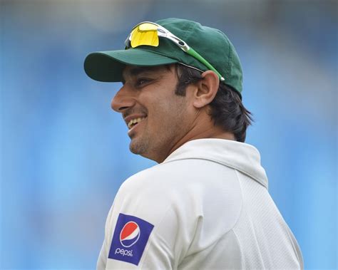 Saeed Ajmal smiles after taking a wicket | ESPNcricinfo.com