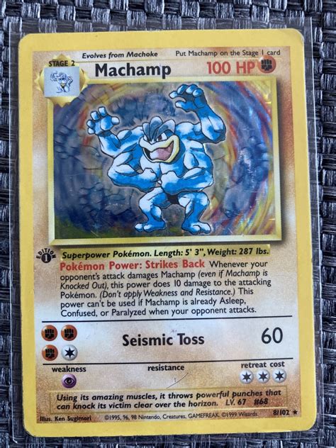 Karty pokemon Base set Machamp holo Poznań Kup teraz na Allegro