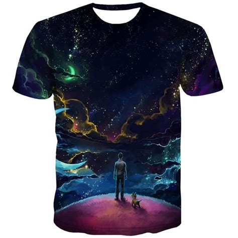 Space T Shirts Men Nebula T Shirts 3d Galaxy T Shirts Graphic Universe