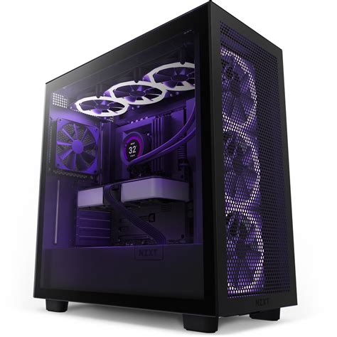 NZXT H7 Flow Mid-Tower ATX Cabinet with Tempered Glass Side Panel 2022 ...