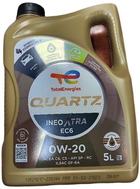 TOTAL QUARTZ INEO XTRA EC6 0W20 5L PROFITSTAT EP