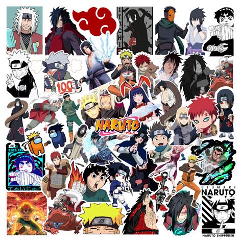 Naruto Anime Edition Laptop Vinyl Sticker Pack Of 56 – Stickerly