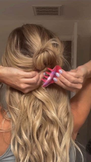 Amanda Pinkel On Instagram Grwm Half Up Claw Clip Hairstyle Clip