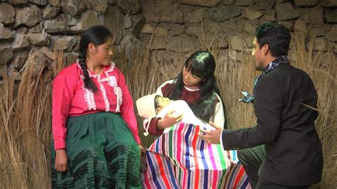 Junín agricultores representan en vivo el nacimiento del niño Jesús