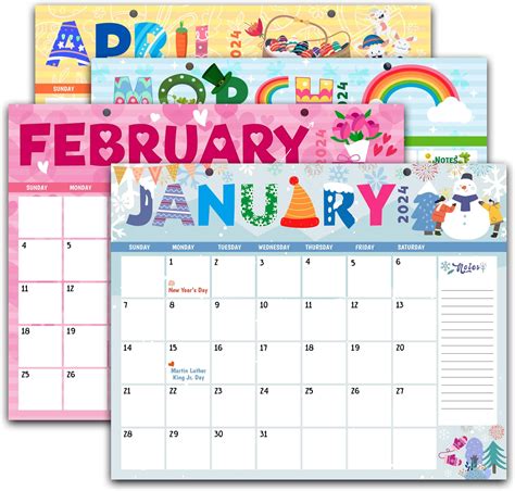 Calendar 2024 2025 Wall Hanging Calendar 18 Months Planner