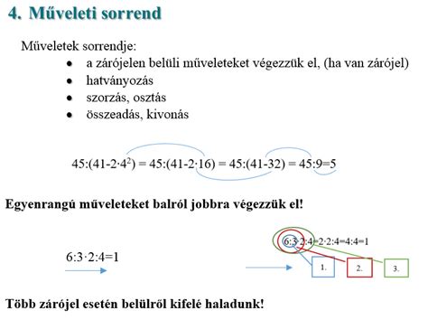 Műveleti sorrend