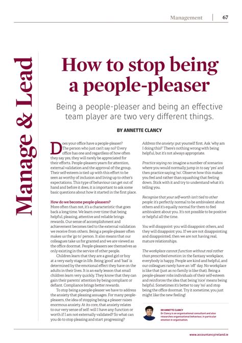 Pdf How To Stop Being A People Pleaser