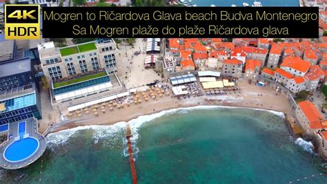 Mogren To Ri Ardova Glava Beach Budva Walk Fly Montenegro Crna Gora