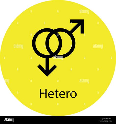 Hetero Symbol Icon Gender Icon Vector Sign Isolated On A White