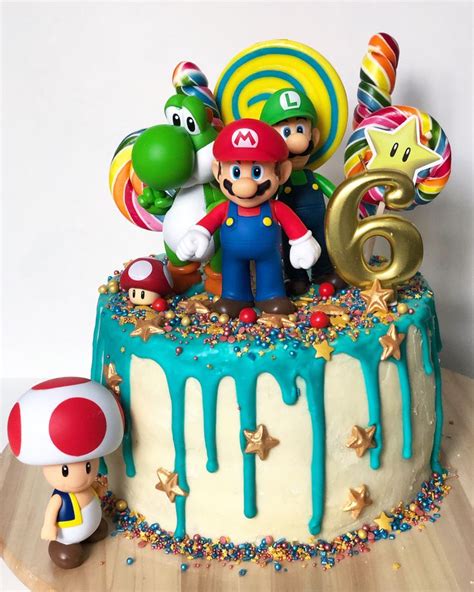 Super Mario Torte Mario Birthday Cake Mario Birthday Party Super