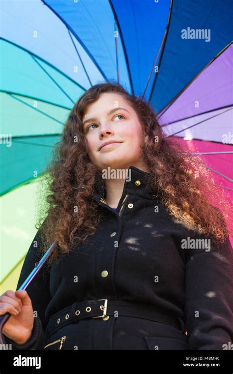 Coloured Umbrella Hi Res Stock Photography And Images Alamy