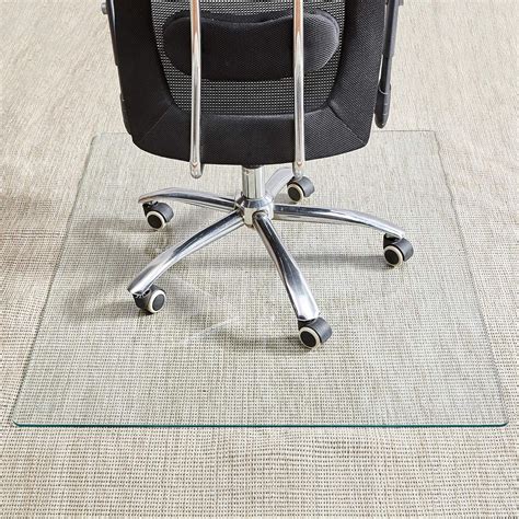 Tempered Glass Chair Mat, 36"×46?, 1/5 Inch Thick Office Chair Mat ...