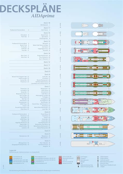 Aida Prima Deckplan - AIDAprima deck 10 plan | CruiseMapper - Check the ...