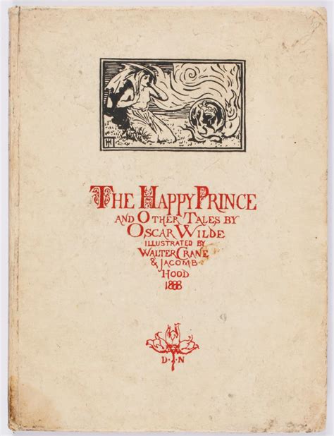 The Happy Prince And Other Tales By Wilde Oscar Very Good Hardcover 1888 1st Edition