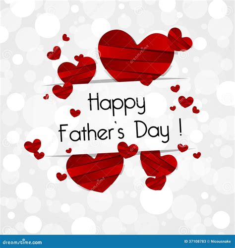 Happy Fathers Day Greeting Card Stock Vector Illustration Of Card