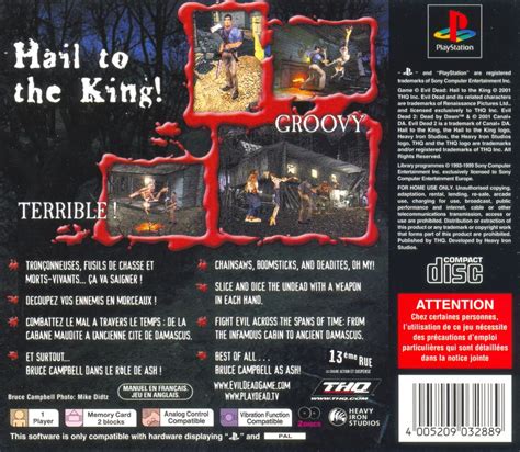 Evil Dead Hail To The King Cover Or Packaging Material Mobygames