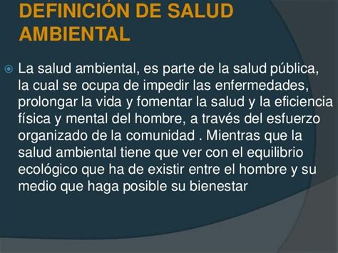 Salud Ambiental