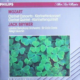 Mozart Colin Davis London Symphony Orchestra Jack Brymer Allegri