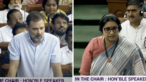 Misogynistic Man Smriti Irani Objects To Rahul Gandhi S Flying Kiss