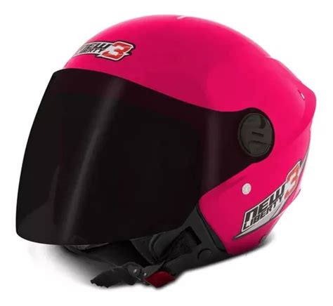 Casco Para Moto Abierto Pro Tork Capacete New Liberty Three Rosa New