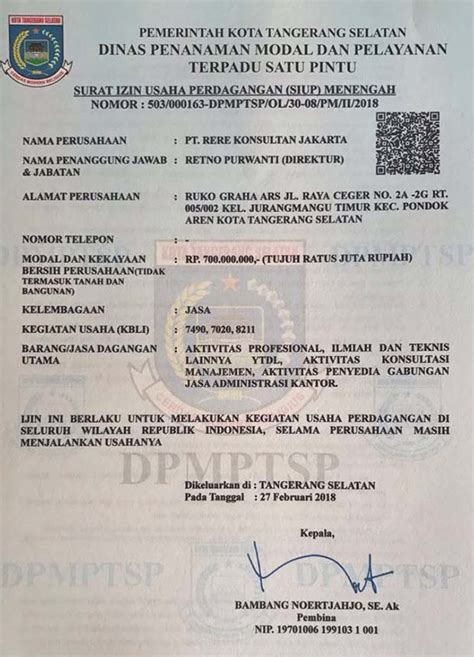 Syarat Contoh Cara Membuat Surat Izin Usaha Perdagangan SIUP