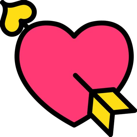 Cupid Arrow Generic Outline Color Icon