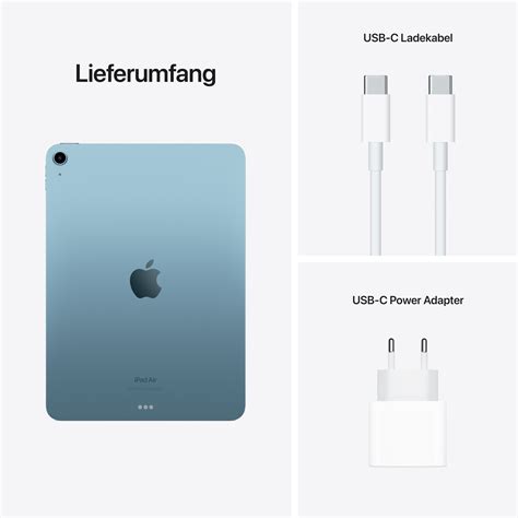 Apple iPad Air 10,9" WiFi, 256 GB, Blau (5. Generation, 2022) | Blau ...