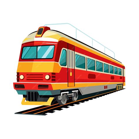 Premium Vector | Realistic Train vector illustration concept