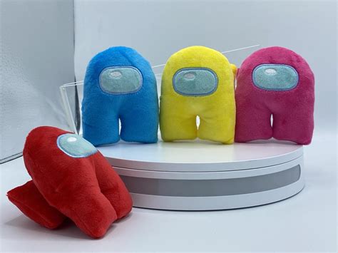 bol.com | Among us Plushie 10cm|Geel, rood, blauw, roze| Among us ...