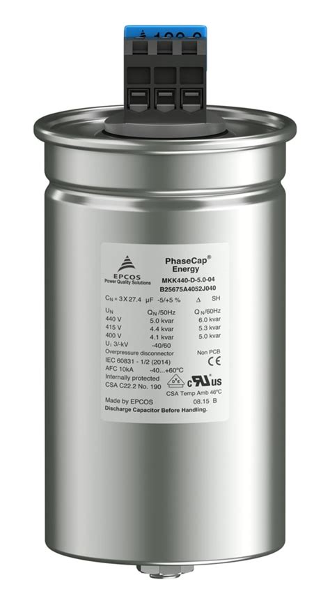B25675c4252j015 Epcos Epcos Power Factor Correction Capacitor Pfc 3