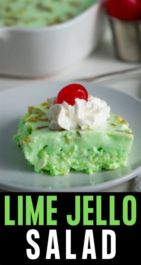 Old Fashioned Lime Jello Salad Dessert Recipe