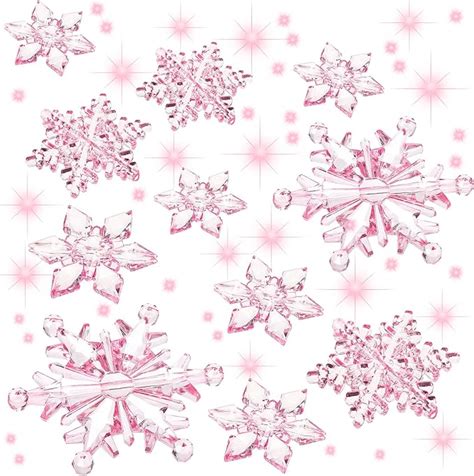 Amazon Boao Pieces Christmas Snowflakes Ornaments Diy Acrylic