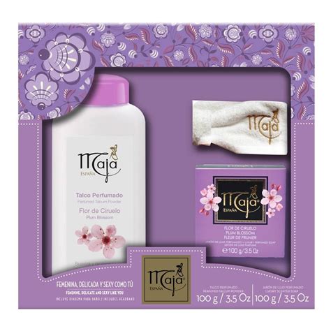 Kit Maja talco perfumado 100 g 1 jabón de lujo perfumado 100 g 1