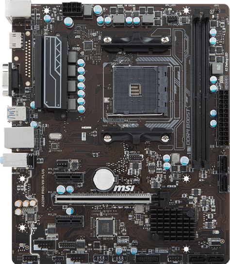 Msi A M Pro Vh Plus Motherboard Specifications On Motherboarddb