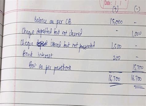 Prepare Bank Reconciliation Statement From The Following 1 Debit