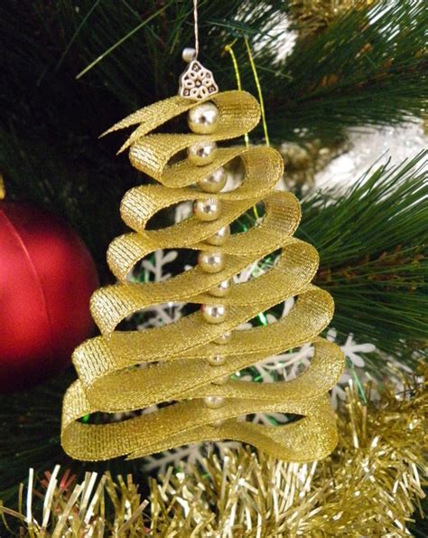 Ribbon Christmas Tree Ornaments