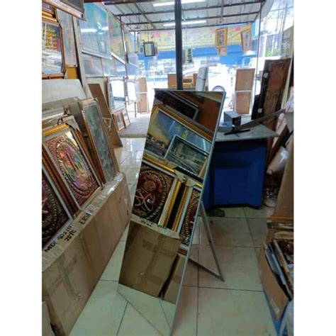 Promo Standing Mirror Frameless Cermin Berdiri Bisa Digantung Ukuran