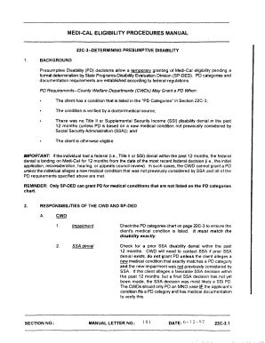 Fillable Online Dhcs Ca C Determining Presumptive Disability Fax